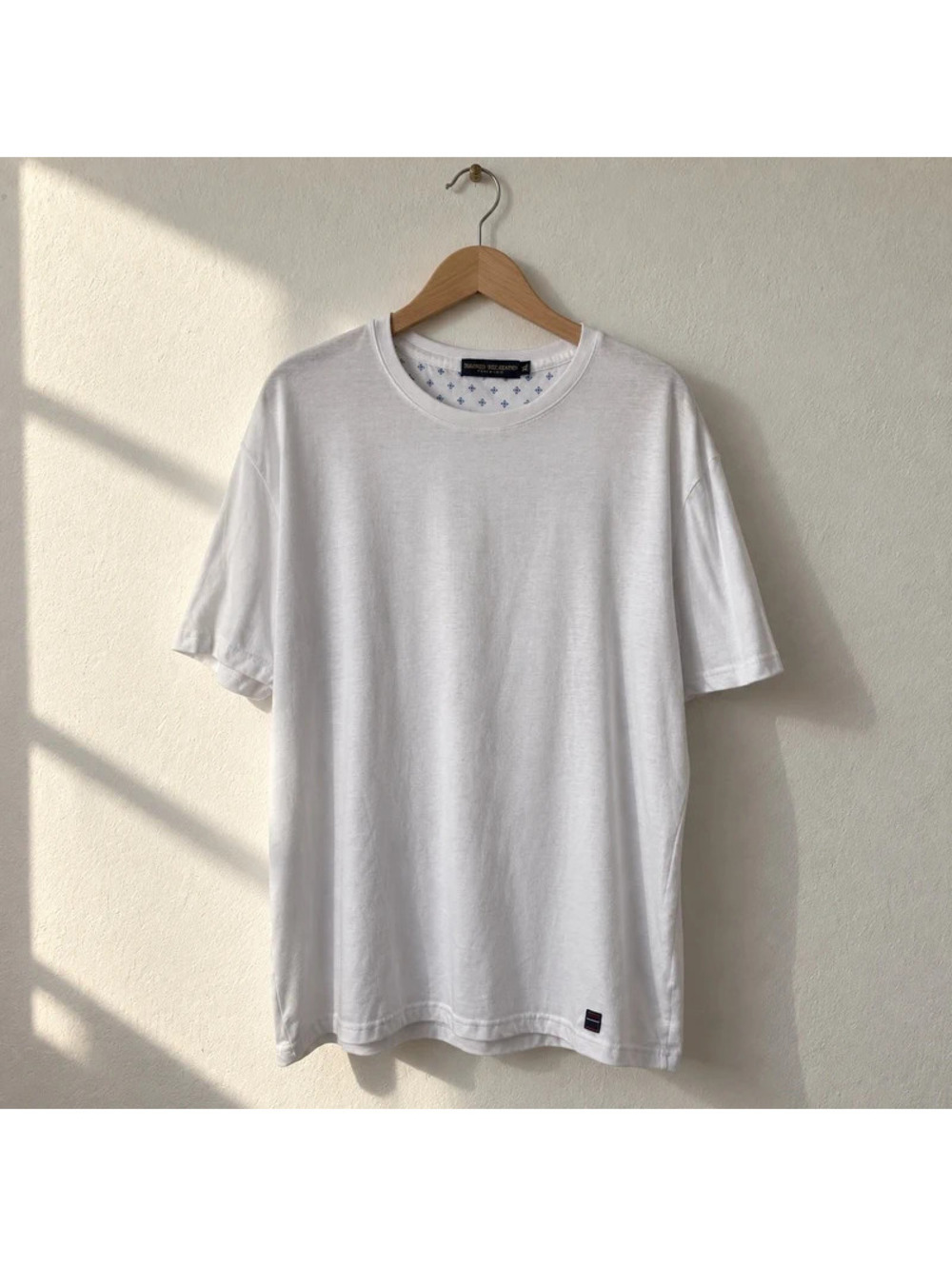 Tailored Recreation Men's XL White Stretch Crew Neck T-Shirt Basic Tee